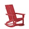 Flash Furniture Red Modern Poly Resin Adirondack Rocking Chair JJ-C14709-RED-GG - alternate 6